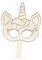 CousinDIY Unfinished Wood Mask Assortment-Butterfly & Kittycorn